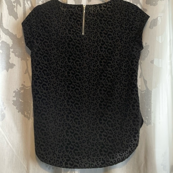 Leopard Only Black velvet top size 34 - Picture 3 of 7